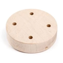 Cylindrical Wooden 4-hole Canopy Kit -Home-Lamps cylindrical wooden 4 hole canopy kit 2