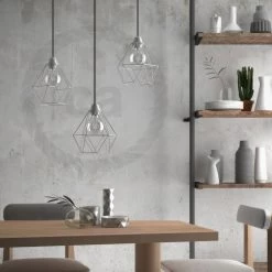 Diamond Cage Metal Pendant Light Shade -Home-Lamps diamond cage metal pendant light shade 10