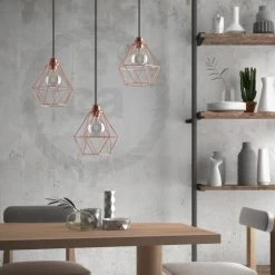 Diamond Cage Metal Pendant Light Shade -Home-Lamps diamond cage metal pendant light shade 12