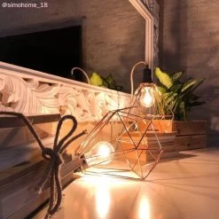Diamond Cage Metal Pendant Light Shade -Home-Lamps diamond cage metal pendant light shade 16