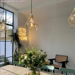 Diamond Cage Metal Pendant Light Shade -Home-Lamps diamond cage metal pendant light shade 19