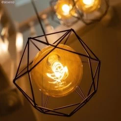 Diamond Cage Metal Pendant Light Shade -Home-Lamps diamond cage metal pendant light shade 4