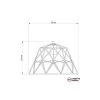 Dome XL Naked Cage Metal Lampshade With E26 Socket -Home-Lamps dome xl naked cage metal lampshade with e26 socket