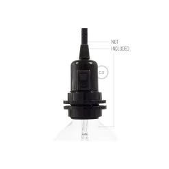 Double Ferrule Bakelite Phenolic Socket - ON/OFF SWITCH - E26