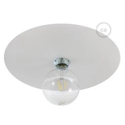 Ellepì Dish Oversize Painted Iron Plate For Suspension, 40cm Diameter - Made In Italy -Home-Lamps ellepi dish oversize painted iron plate for suspension 40cm diameter made in italy 6