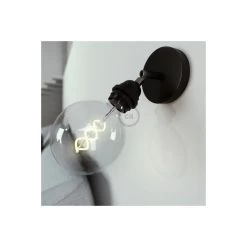 Fermaluce Metallo 90° Black Adjustable, With E26 Threaded Lamp Holder, The Metal Wall Or Ceiling Light Source