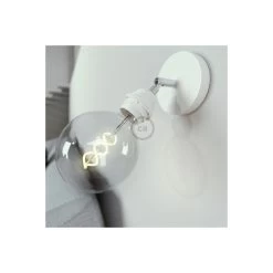 Fermaluce Metallo 90° White Adjustable, With E26 Threaded Lamp Holder, The Metal Wall Or Ceiling Light Source -Home-Lamps fermaluce metallo 90 white adjustable with e26 threaded lamp holder the metal wall or ceiling light source 2