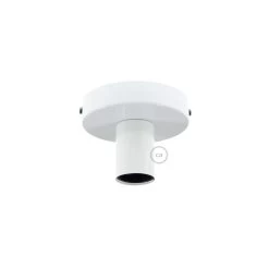 Fermaluce, The White Metal Wall Or Ceiling Light Source.