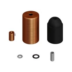 Flat Top Metal Light Bulb Socket Kits - E26 -Home-Lamps flat top metal light bulb socket kits e26 4