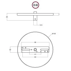 Flush-mounted Canopy With 1 Central Hole -Home-Lamps flush mounted canopy with 1 central hole 5