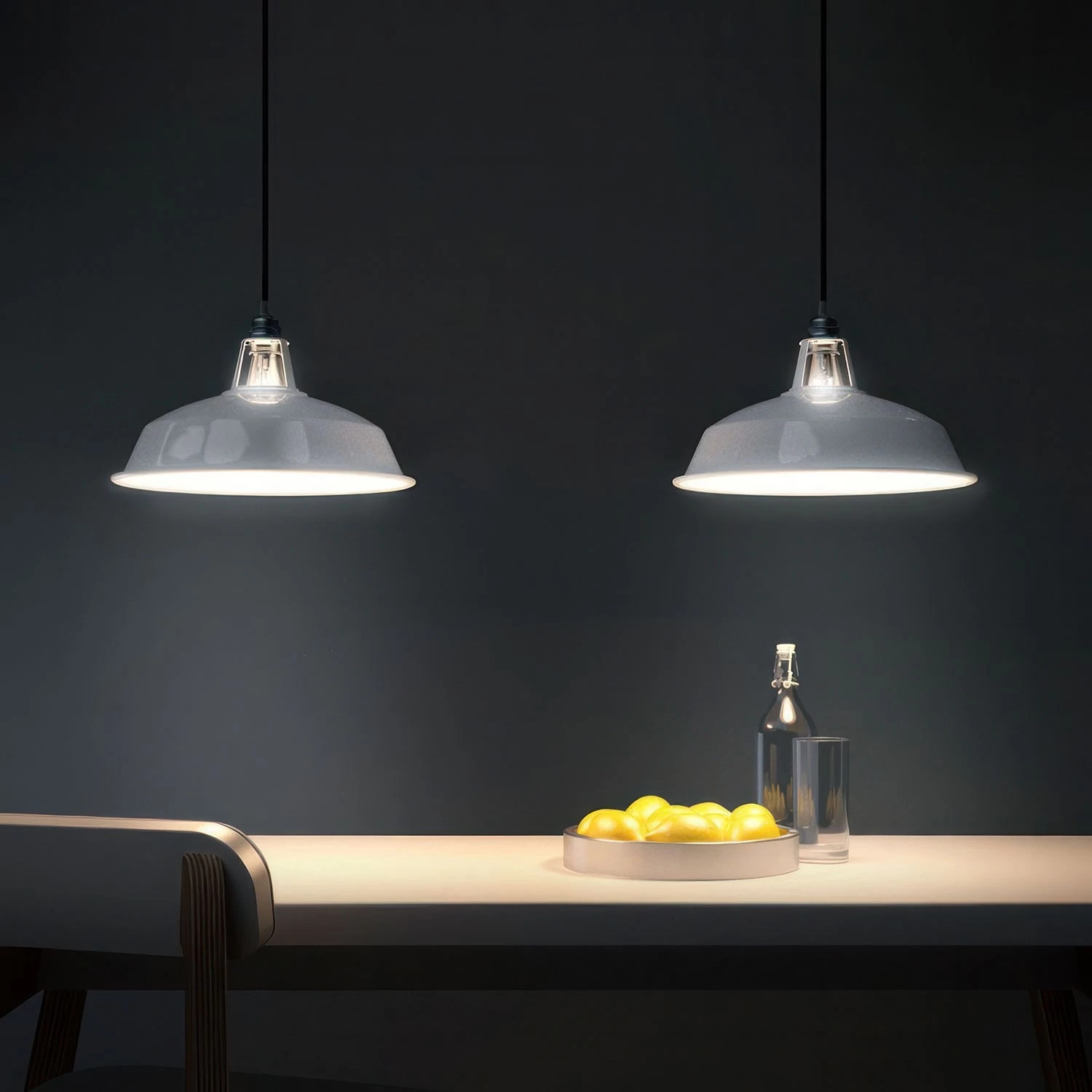 Harbour Lampshade In Enamelled Metal With E27 Fitting, 38 Cm Diameter 16 Harbour Lampshade In Enamelled Metal With E27 Fitting, 38 Cm Diameter - Image 14