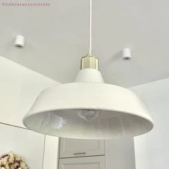 Industrial Ceramic Lampshade For Suspension - Made In Italy -Home-Lamps industrial ceramic lampshade for suspension made in italy 14