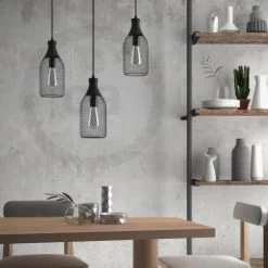 Jéroboam Bottle Mesh Cage Pendant Light Shade -Home-Lamps jeroboam bottle mesh cage pendant light shade 10