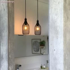 Jéroboam Bottle Mesh Cage Pendant Light Shade -Home-Lamps jeroboam bottle mesh cage pendant light shade 6