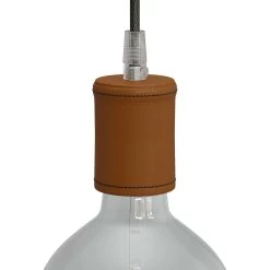 Leather Covered Wooden UL E26 Socket Kit -Home-Lamps leather covered wooden ul e26 socket kit 10