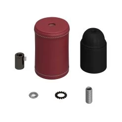 Leather Covered Wooden UL E26 Socket Kit -Home-Lamps leather covered wooden ul e26 socket kit 15