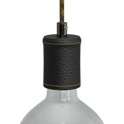 Leather Covered Wooden UL E26 Socket Kit -Home-Lamps leather covered wooden ul e26 socket kit 16