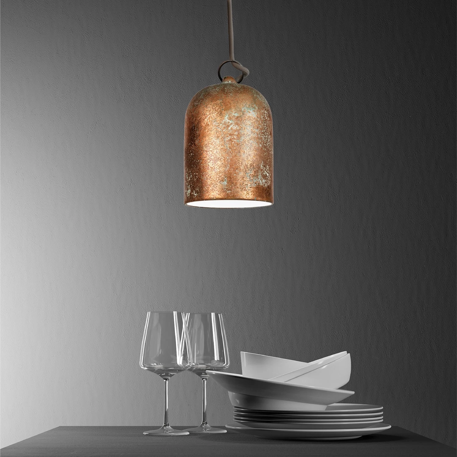Mini Bell XS Ceramic Lampshade For Suspension - Made In Italy 15 Mini Bell XS Ceramic Lampshade For Suspension - Made In Italy - Image 13
