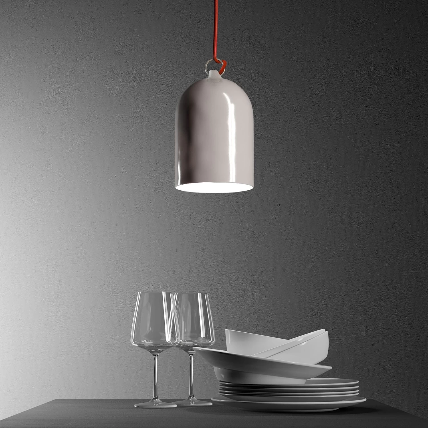Mini Bell XS Ceramic Lampshade For Suspension - Made In Italy 19 Mini Bell XS Ceramic Lampshade For Suspension - Made In Italy - Image 17