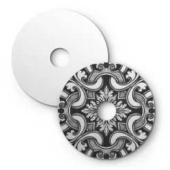 Mini Ellepì 'Maioliche' Flat Lampshade Ideal For Suspension And Wall Lamps Or For String Lights, 24 Cm Diameter - Made In Italy -Home-Lamps mini piatto ellepi maioliche per lampade a sospensione a parete e catenaria diametro 24 cm made in italy 2