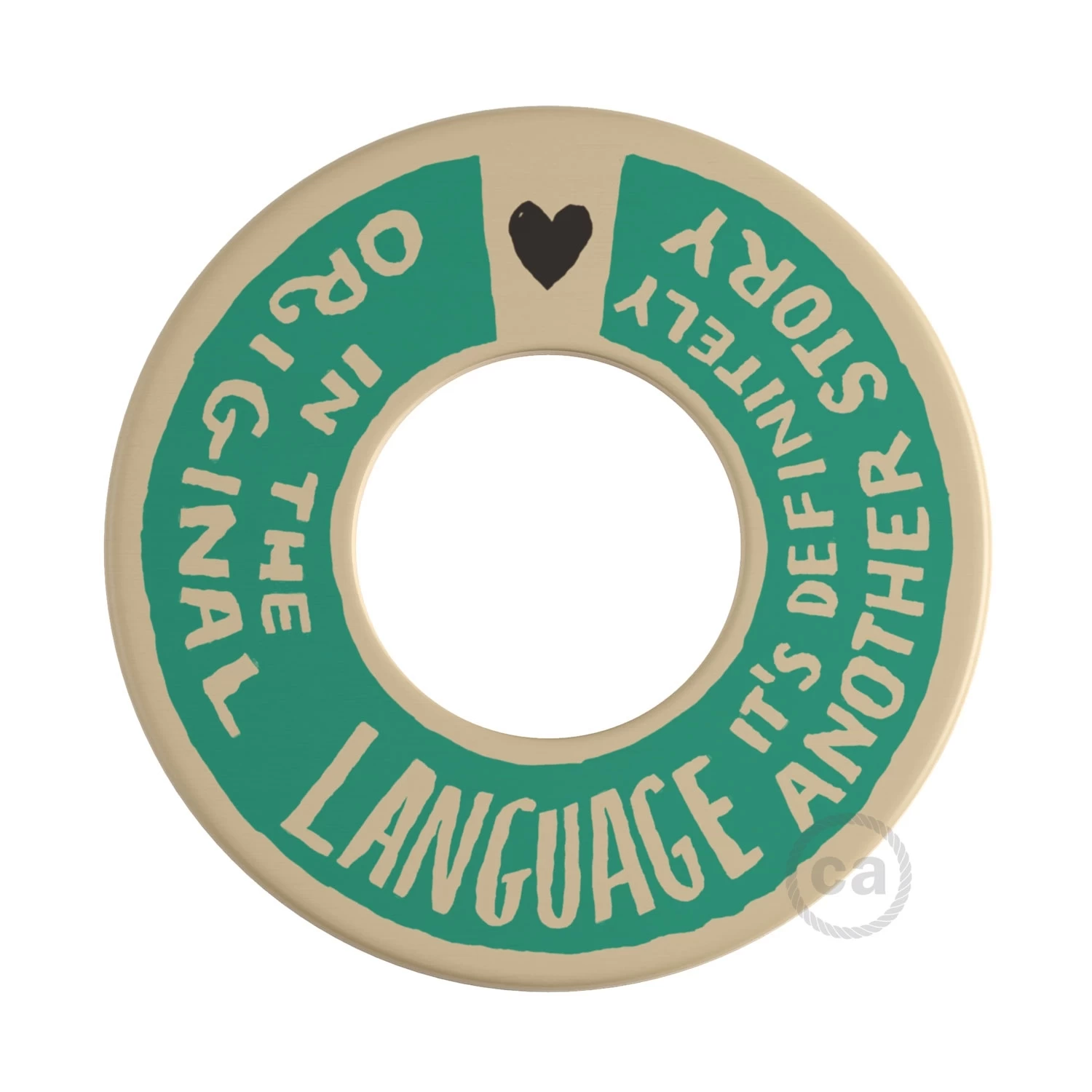 MINI-UFO: Reversible Wooden Disk For Table Lamp: COVER + ORIGINAL LANGUAGE 4 MINI-UFO: Reversible Wooden Disk For Table Lamp: COVER + ORIGINAL LANGUAGE - Image 2