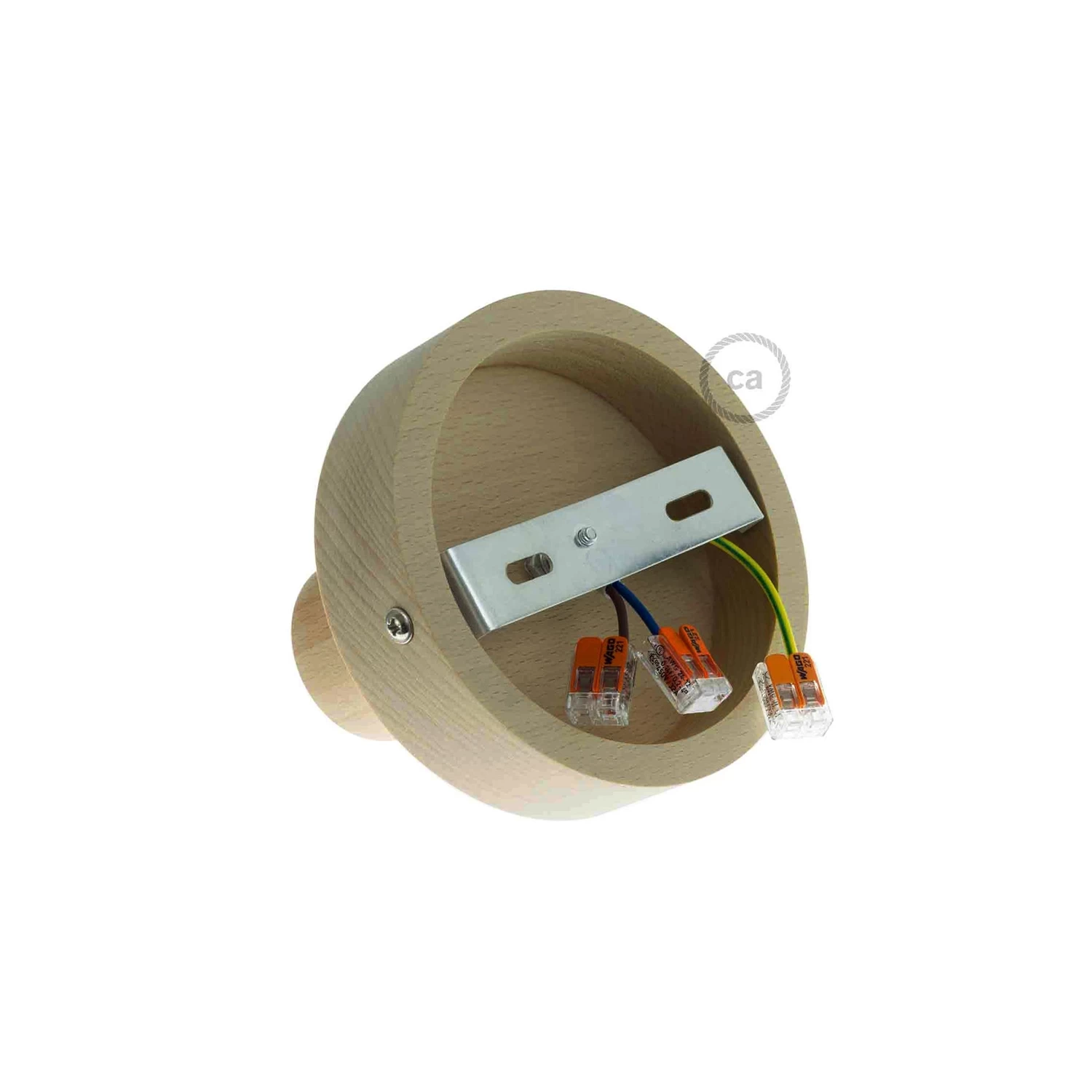 Natural Fermaluce, The Natural Wood Flush Light For Your Wall Or Ceiling, 3.8". 5 Natural Fermaluce, The Natural Wood Flush Light For Your Wall Or Ceiling, 3.8". - Image 3