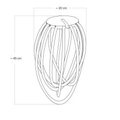 Black Cablò Lampshade 100 Cm -Home-Lamps paralume cablo nero 100 cm 6