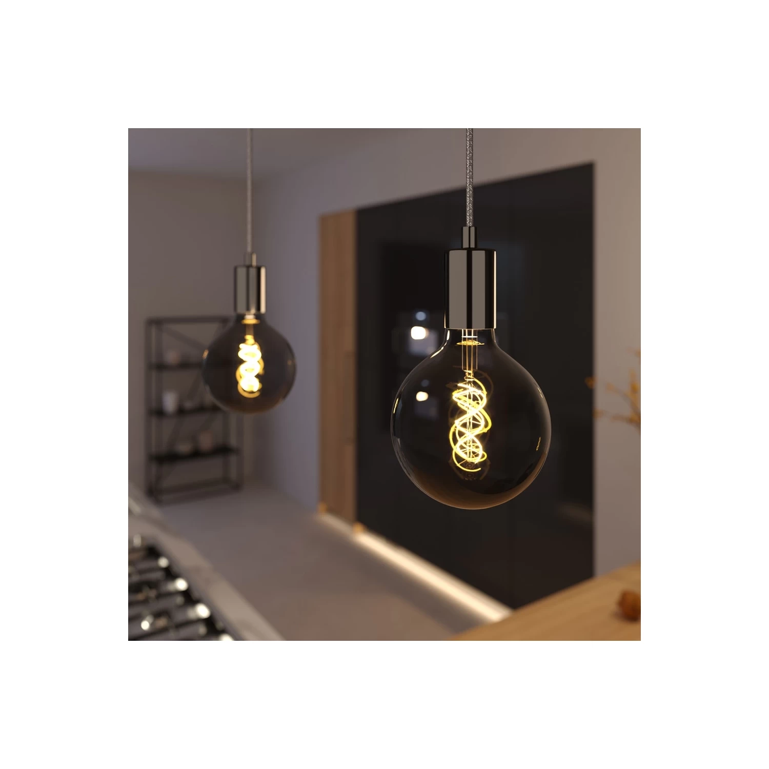 Pendant Lamp With Textile Cable And Metal Details 12 Pendant Lamp With Textile Cable And Metal Details - Image 10