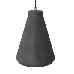 Pendant Lamp With Textile Cable, Funnel Cement Lampshade And Metal Details 16 Pendant Lamp With Textile Cable, Funnel Cement Lampshade And Metal Details -Home-Lamps pendant lamp with textile cable funnel cement lampshade and metal details 2