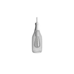 Home-Lamps -Home-Lamps pendant lamp with textile cable magnum bottle lampshade and metal details 1