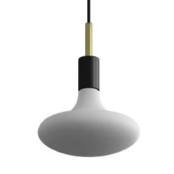 Pendant Lamp With Textile Cable, Metal Details And 7cm Cable Clamp