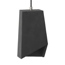 Pendant Lamp With Textile Cable, Prisma Cement Lampshade And Metal Finishes -Home-Lamps pendant lamp with textile cable prisma cement lampshade and metal finishes 8