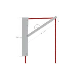 Pinocchio, Adjustable White Varnished Wooden Wall Mount For Pendant Lamps. -Home-Lamps pinocchio adjustable white varnished wooden wall mount for pendant lamps 12