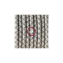 Plug-in Pendant For Lampshade With Switch On Socket | RD62 Natural & Thyme Green Linen CrissCross