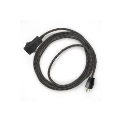 Plug-in Pendant For Lampshade With Switch On Socket | RD74 Natural & Charcoal Linen Chevron 7 Plug-in Pendant For Lampshade With Switch On Socket | RD74 Natural & Charcoal Linen Chevron -Home-Lamps plug in pendant for lampshade with switch on socket rd74 natural charcoal linen chevron 2