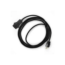 Plug-in Pendant For Lampshade With Switch On Socket | RM04 Black Rayon