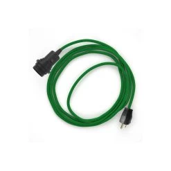 Plug-in Pendant For Lampshade With Switch On Socket | RM06 Green Rayon