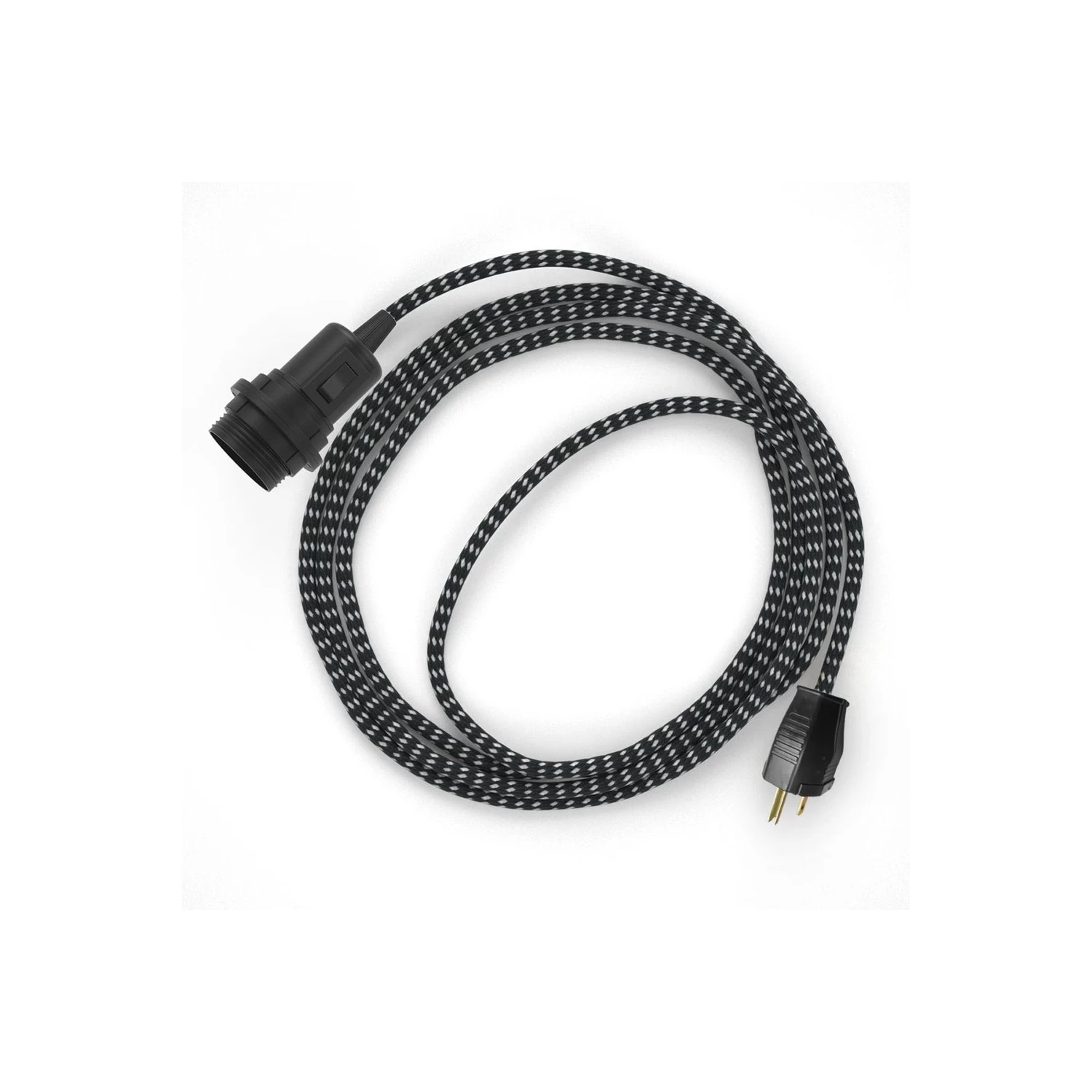 Plug-in Pendant For Lampshade With Switch On Socket | RT41 Black & White Tracer 4 Plug-in Pendant For Lampshade With Switch On Socket | RT41 Black & White Tracer - Image 2