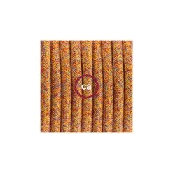 Plug-in Pendant For Lampshade With Switch On Socket | RX07 Orange Cotton Tweed -Home-Lamps plug in pendant for lampshade with switch on socket rx07 orange cotton tweed 2