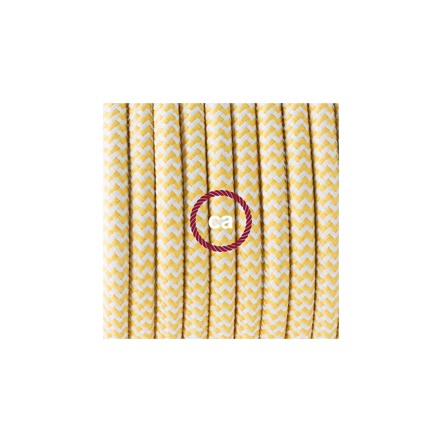 Plug-in Pendant For Lampshade With Switch On Socket | RZ10 Yellow & White Chevron 5 Plug-in Pendant For Lampshade With Switch On Socket | RZ10 Yellow & White Chevron - Image 3