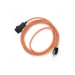 Plug-in Pendant For Lampshade With Switch On Socket | RZ15 Orange & White Chevron 7 Plug-in Pendant For Lampshade With Switch On Socket | RZ15 Orange & White Chevron -Home-Lamps plug in pendant for lampshade with switch on socket rz15 orange white chevron 2