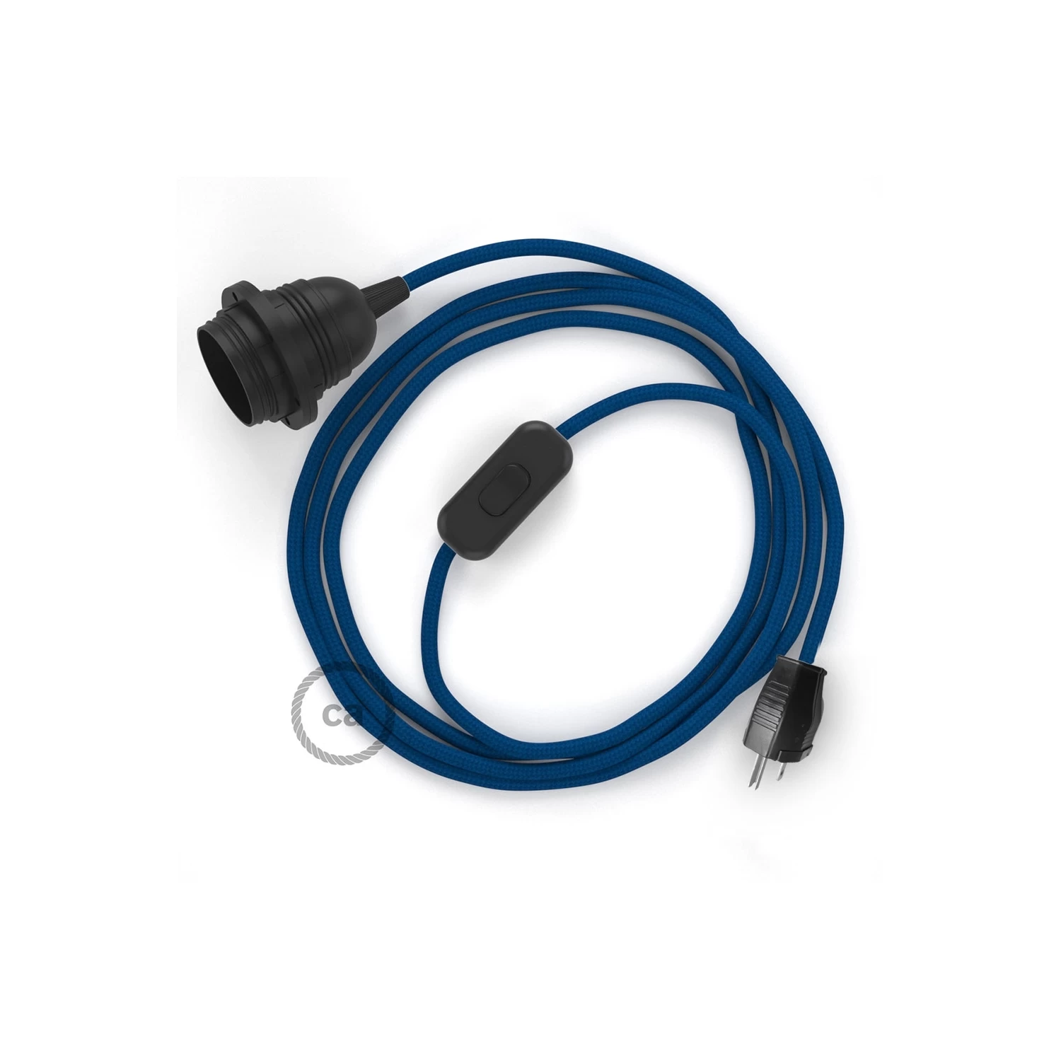 Plug-in Pendant With Inline Switch | RM12 Blue Rayon 4 Plug-in Pendant With Inline Switch | RM12 Blue Rayon - Image 2