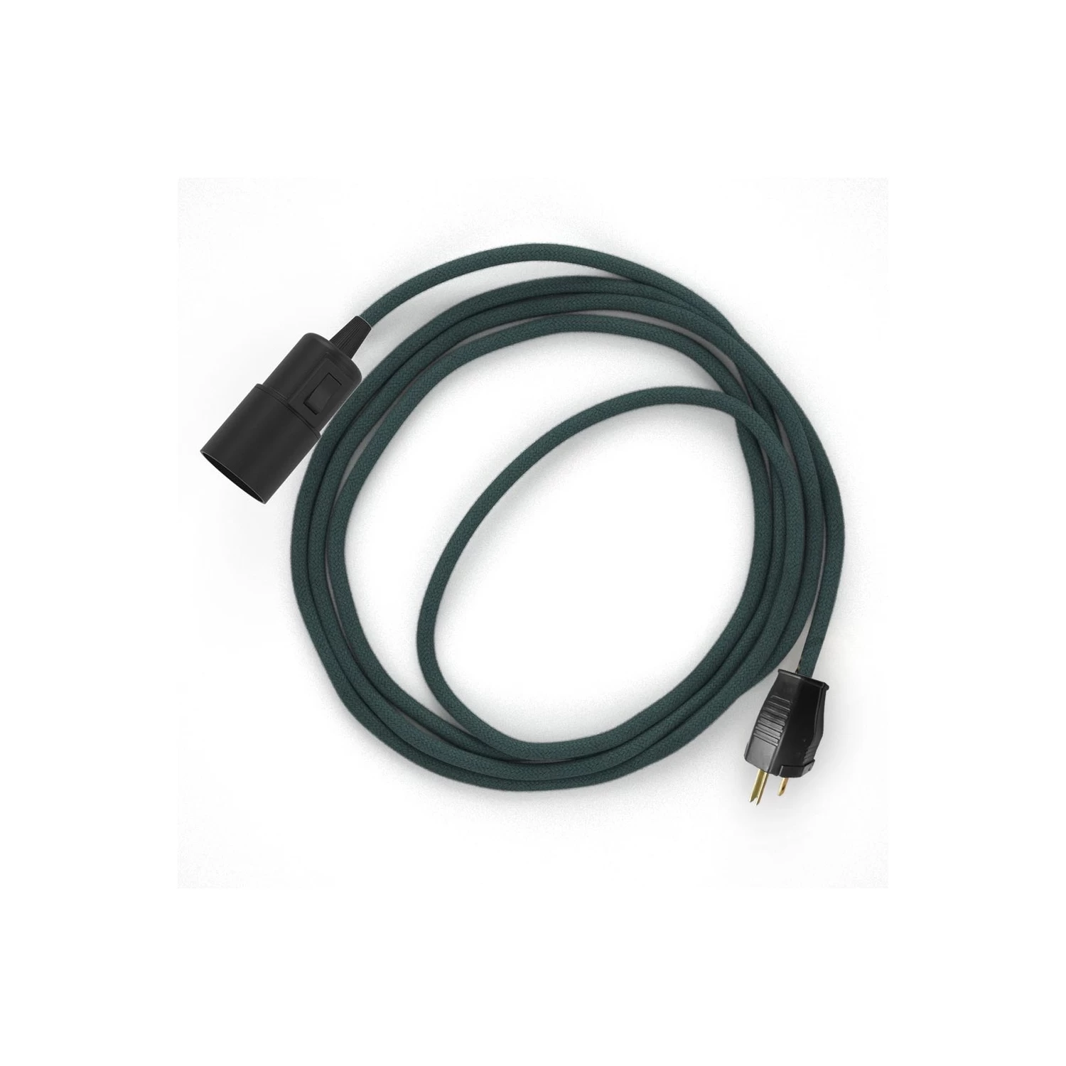 Plug-in Pendant With Switch On Socket | RC30 Stone Blue Cotton 4 Plug-in Pendant With Switch On Socket | RC30 Stone Blue Cotton - Image 2