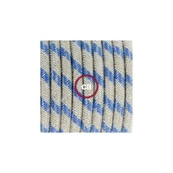 Plug-in Pendant With Switch On Socket | RD55 Natural & Blue Linen Stripe -Home-Lamps plug in pendant with switch on socket rd55 natural blue linen stripe 2