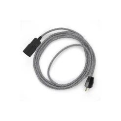 Plug-in Pendant With Switch On Socket | RD65 Natural & Blue Linen CrissCross -Home-Lamps plug in pendant with switch on socket rd65 natural blue linen crisscross 2