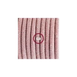 Plug-in Pendant With Switch On Socket | RD71 Natural & Pink Linen Chevron -Home-Lamps plug in pendant with switch on socket rd71 natural pink linen chevron 2