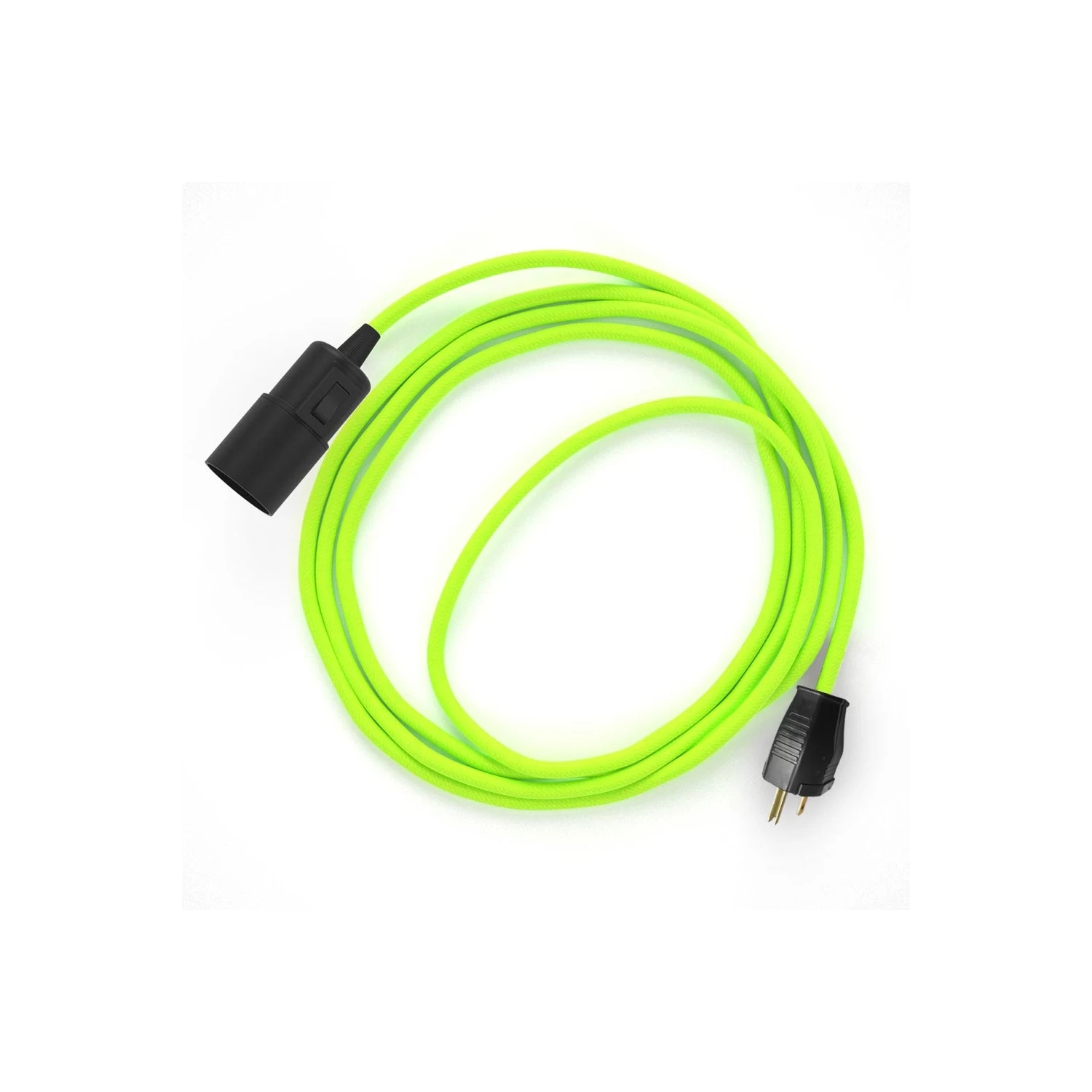 Plug-in Pendant With Switch On Socket | RF10 Neon Yellow 4 Plug-in Pendant With Switch On Socket | RF10 Neon Yellow - Image 2