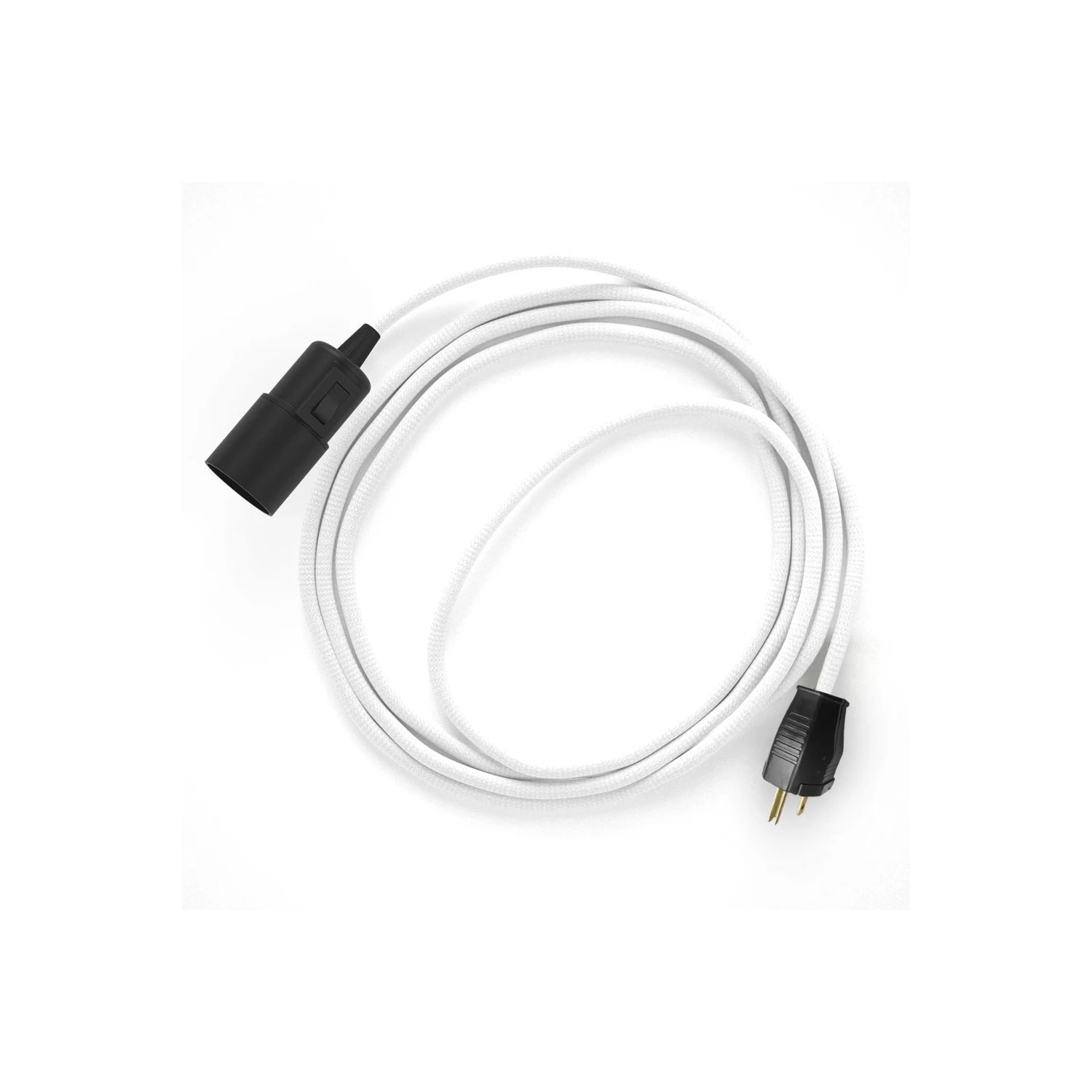 Plug-in Pendant With Switch On Socket | RM01 White Rayon 5 Plug-in Pendant With Switch On Socket | RM01 White Rayon - Image 3