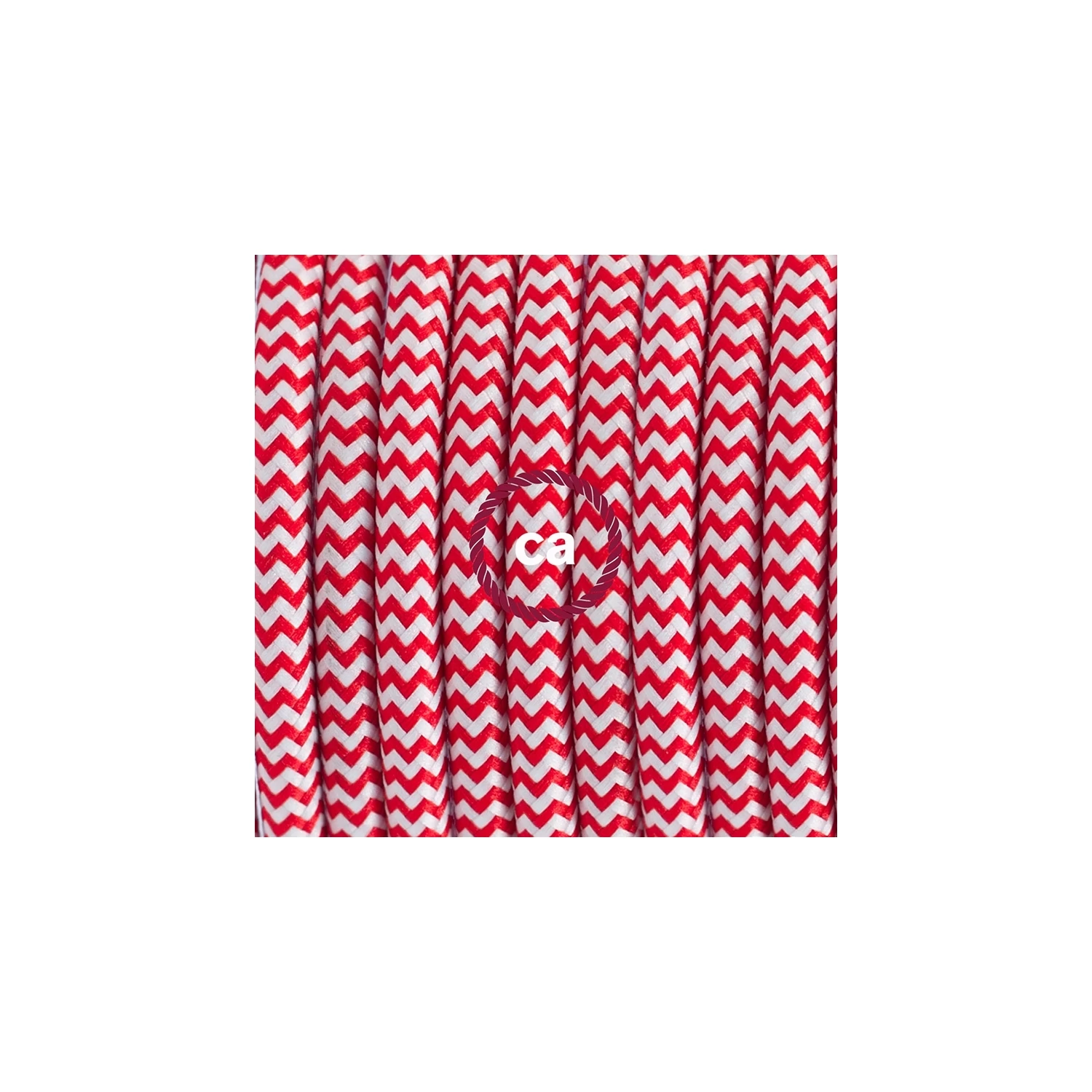 Plug-in Pendant With Switch On Socket | RZ09 Red & White Chevron 4 Plug-in Pendant With Switch On Socket | RZ09 Red & White Chevron - Image 2