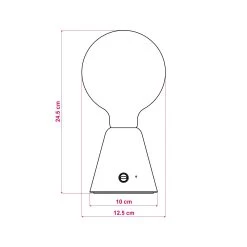 Portable And Rechargeable Cabless01 LED Lamp With G125 Globe Light Bulb -Home-Lamps portable and rechargeable cabless01 led lamp with g125 globe light bulb 7